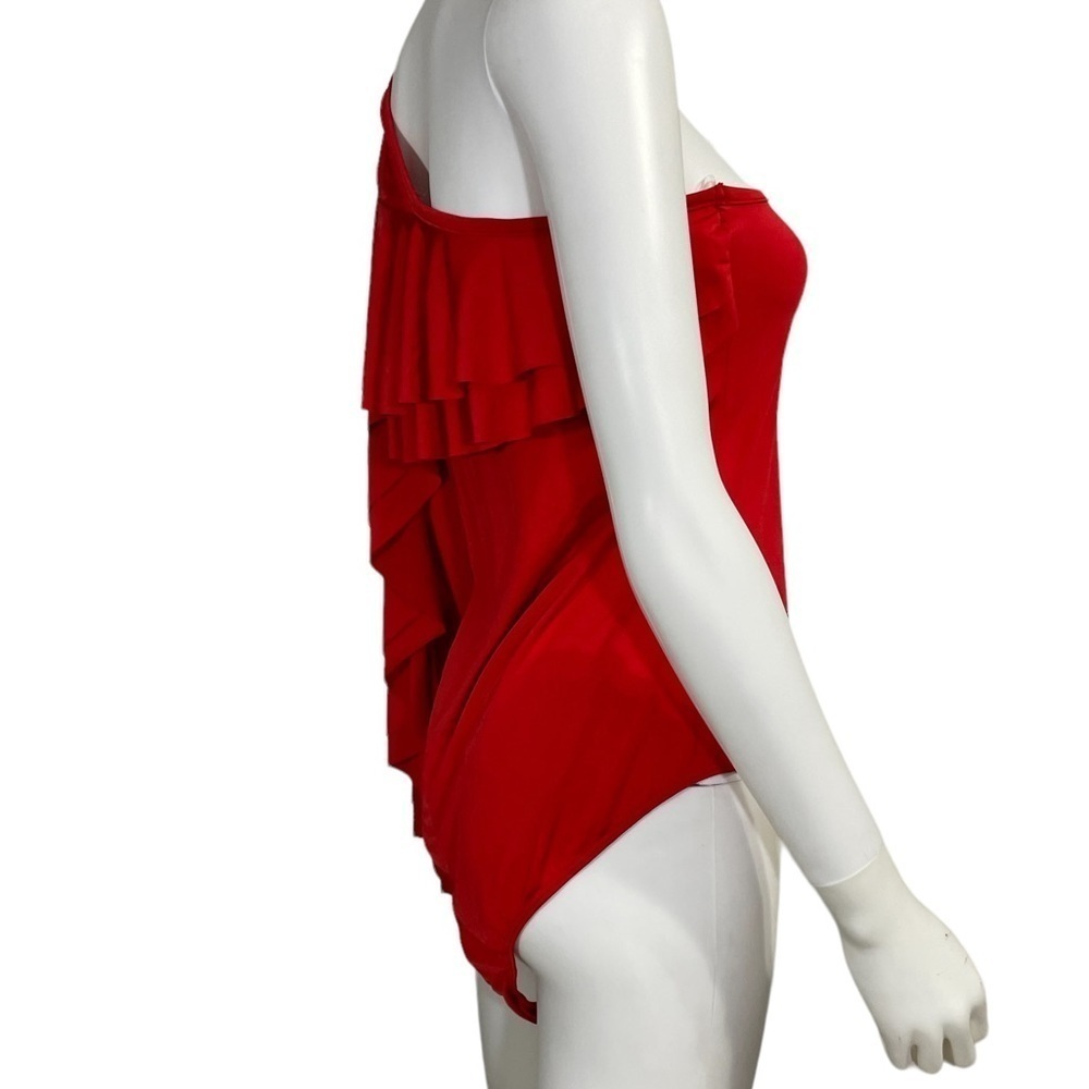 Women’s Red One Sleeved Raffle Bodysuit
New - Picture 4 of 5